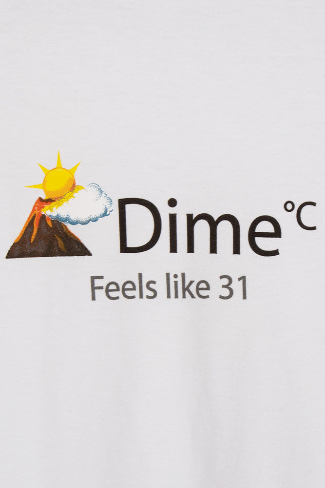 Dime Weather T-Shirt White - BONKERS