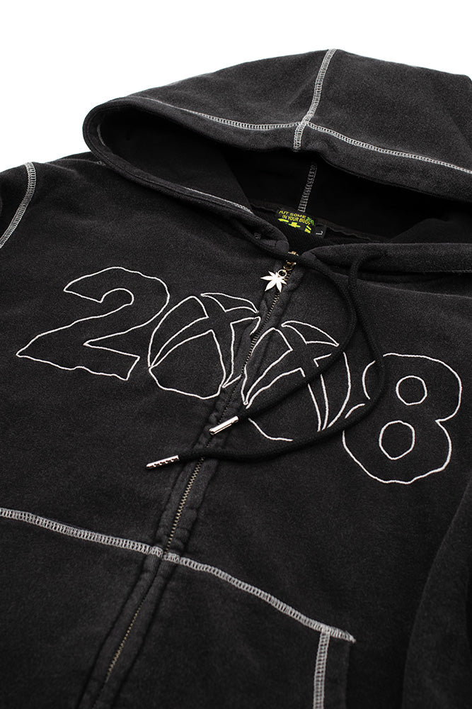 Fuck This Industry 8box Zip Up Hoodie Black / Chrome - BONKERS