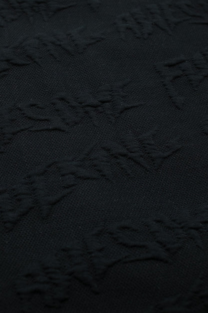 Fucking Awesome Jacquard Logo Crewneck Black - BONKERS