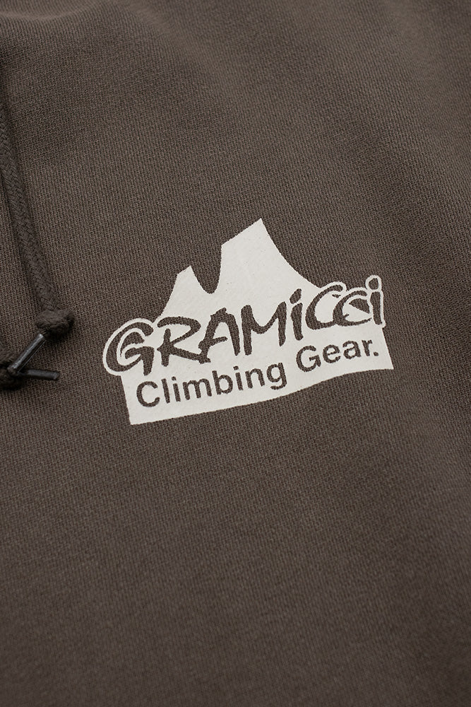 Gramicci Climbing Gear Hooded Sweatshirt Brown Pigment - BONKERS