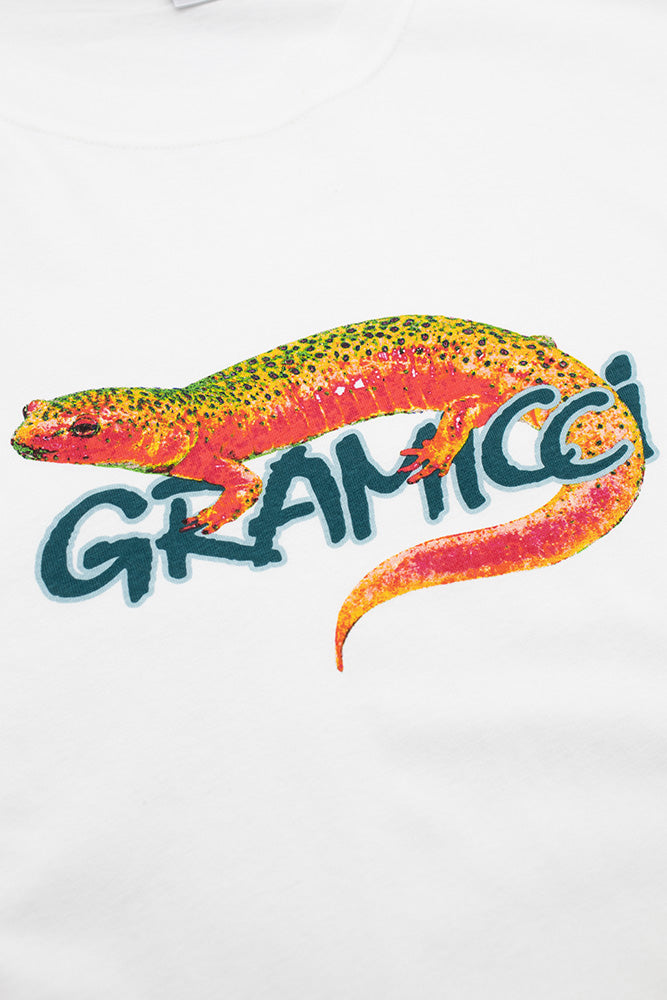 Gramicci Salamander T-Shirt White - BONKERS