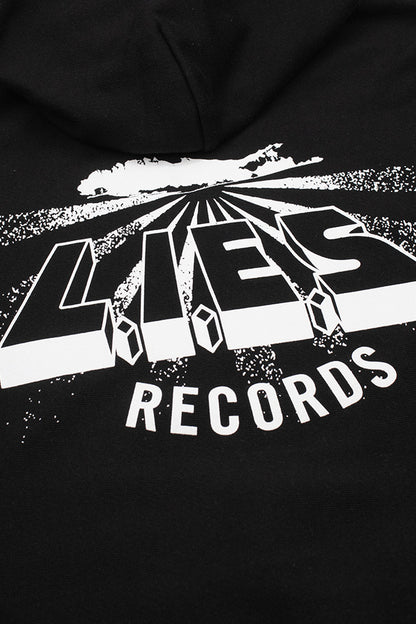 L.I.E.S. Records Classic Logo Hoodie Black - BONKERS