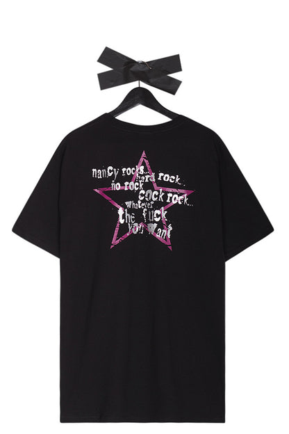 Nancy Glam T-Shirt Black - BONKERS