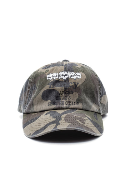 Nancy No Happiness 6 Panel Cap Camo - BONKERS