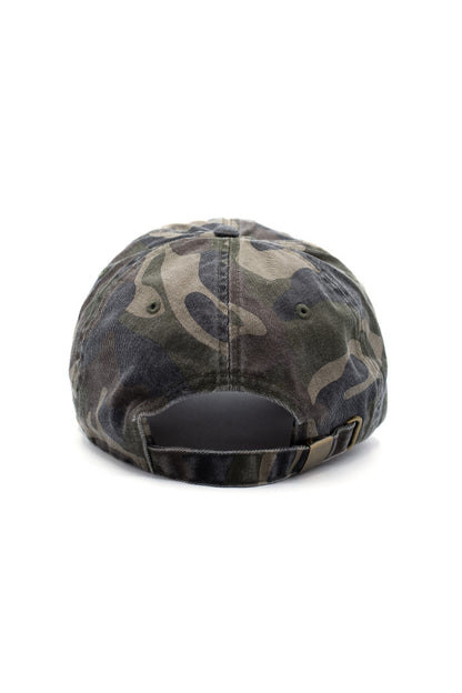 Nancy No Happiness 6 Panel Cap Camo - BONKERS