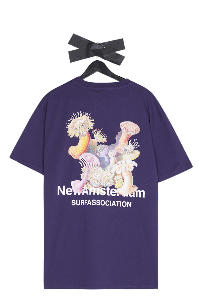 New Amsterdam Anemone T-Shirt Purple - BONKERS