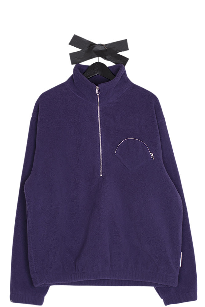 New Amsterdam Oyster Fleece Half-Zip Purple - BONKERS