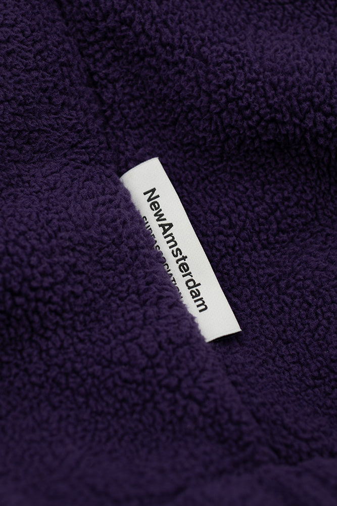 New Amsterdam Oyster Fleece Half-Zip Purple - BONKERS