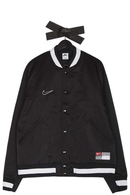 Nike SB BSBL Varsity Jacket Black / White - BONKERS