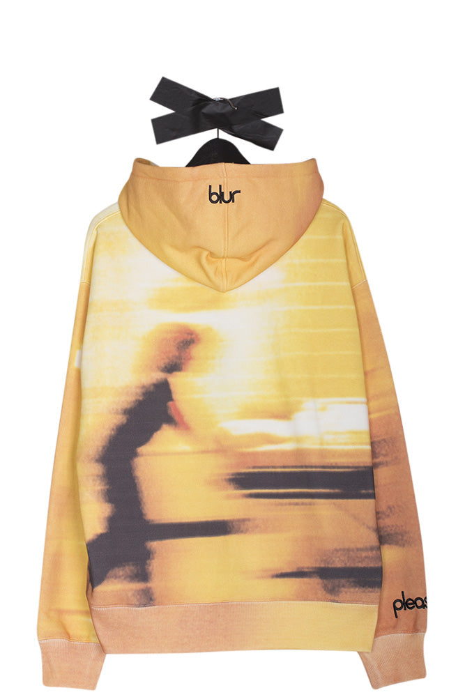 Pleasures X Blur Hoodie Orange - BONKERS