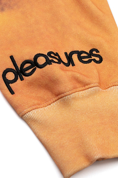 Pleasures X Blur Hoodie Orange - BONKERS