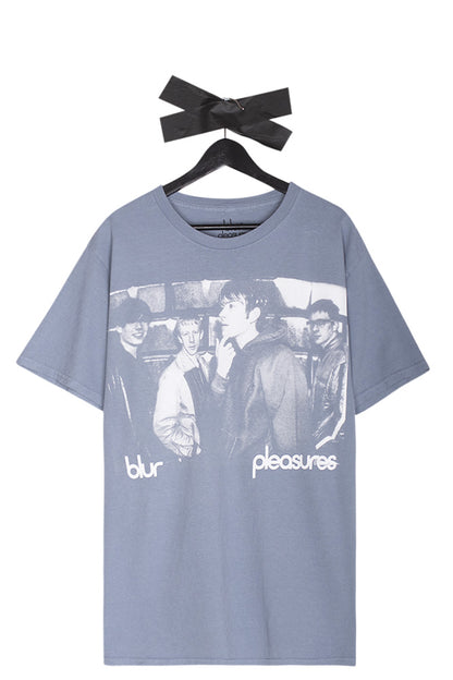 Pleasures X Blur Movin' On T-Shirt Slate - BONKERS