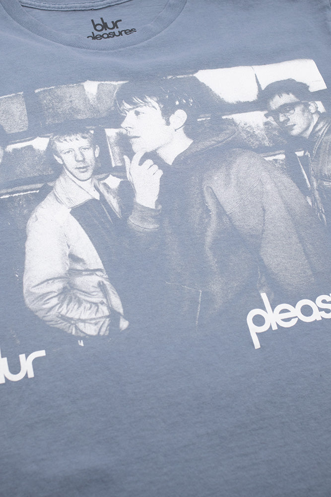 Pleasures X Blur Movin' On T-Shirt Slate - BONKERS