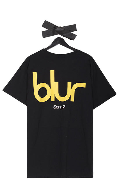 Pleasures X Blur Song 2 T-Shirt Black - BONKERS