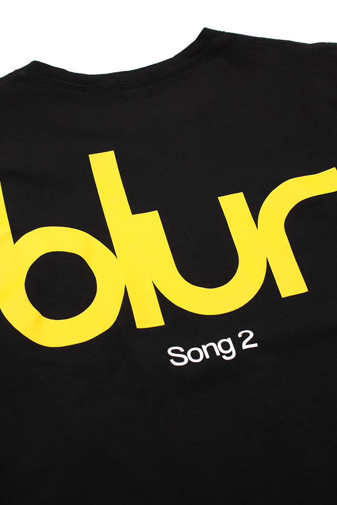 Pleasures X Blur Song 2 T-Shirt Black - BONKERS
