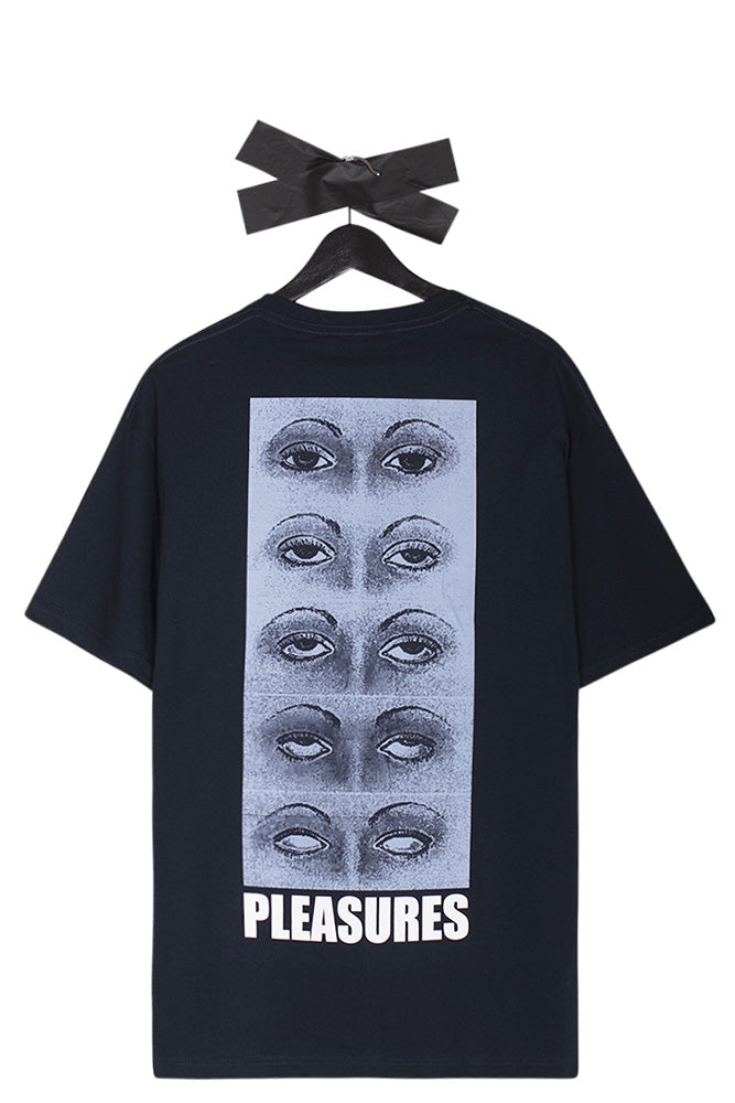 Pleasures Contacts T-Shirt Navy - BONKERS