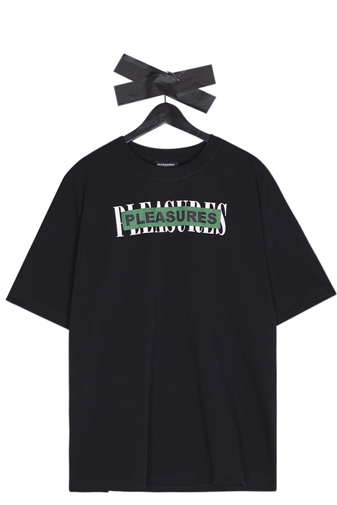 Pleasures Doubles Heavy Weight T-Shirt Black - BONKERS