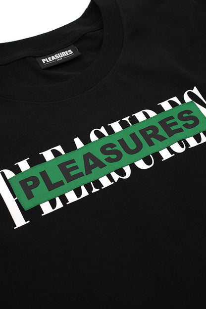 Pleasures Doubles Heavy Weight T-Shirt Black - BONKERS