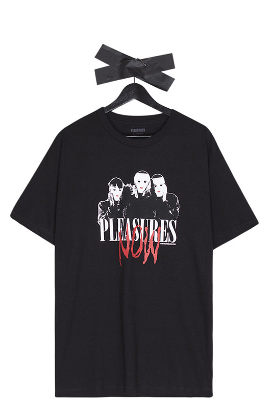 Pleasures Masks T-Shirt Black - BONKERS