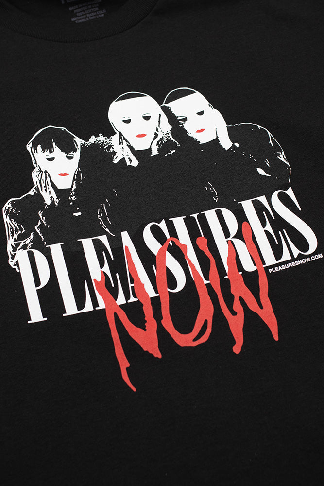 Pleasures Masks T-Shirt Black - BONKERS