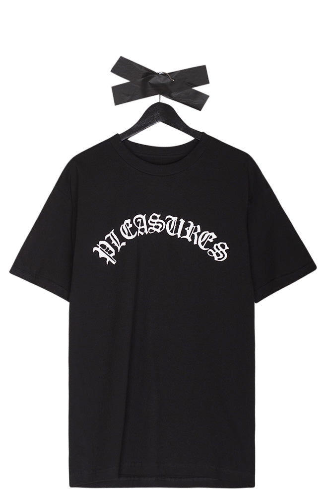 Pleasures Olde Logo T-Shirt Black - BONKERS