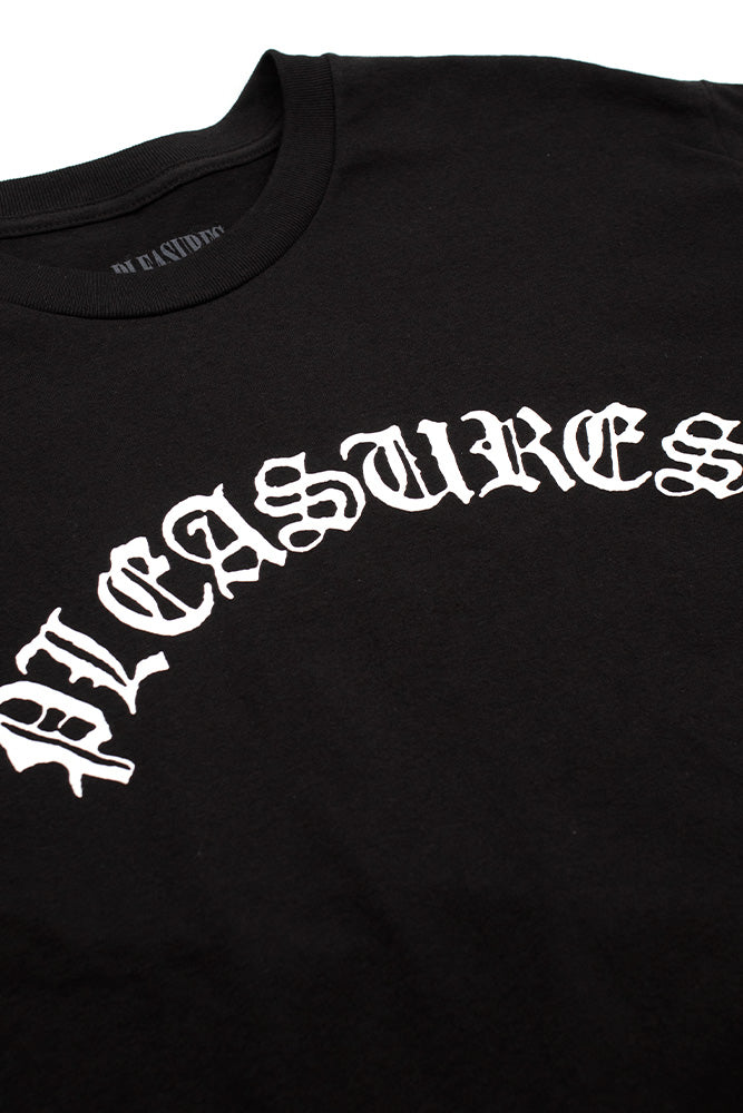 Pleasures Olde Logo T-Shirt Black - BONKERS