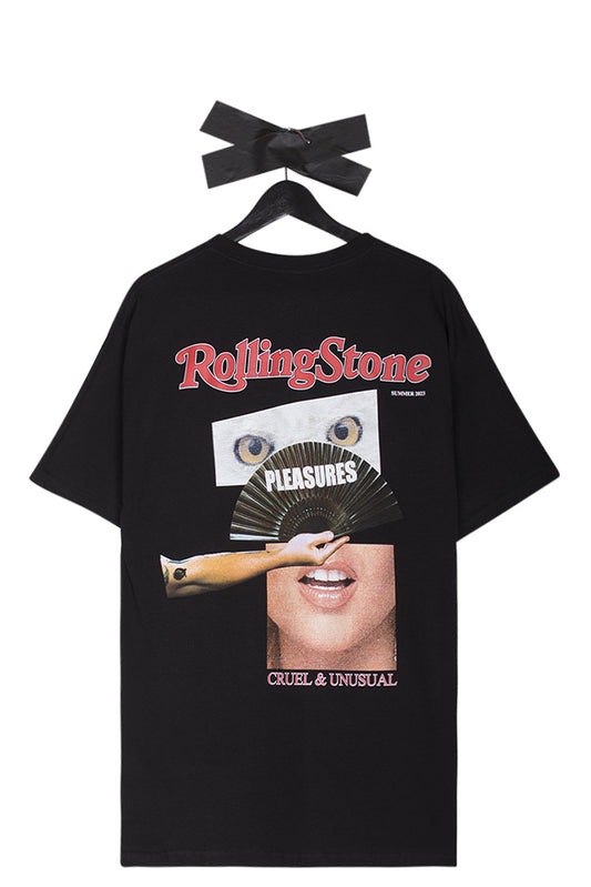 Pleasures X Rolling Stone Magazine Rolling Stone T-Shirt Black - BONKERS