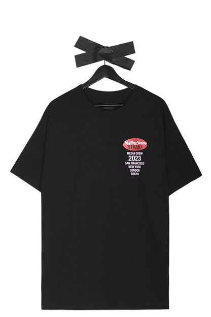 Pleasures X Rolling Stone Magazine Rolling Stone T-Shirt Black - BONKERS