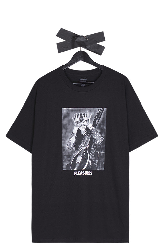 Pleasures X Sonic Youth Star Power T-Shirt Black - BONKERS