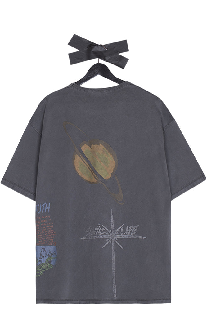 Pleasures X Sonic Youth Test Print T-Shirt Grey - BONKERS