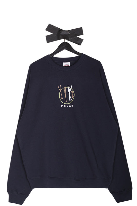 Polar Skate Co. Gang Crewneck Navy - BONKERS