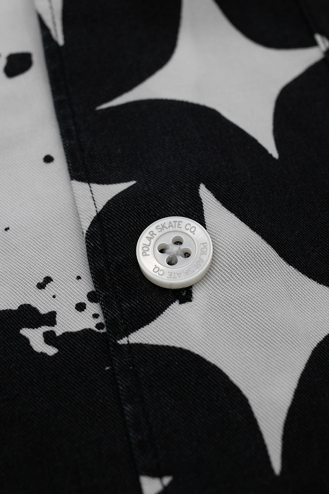 Polar Skate Co. Spiral Shirt Black / White - BONKERS