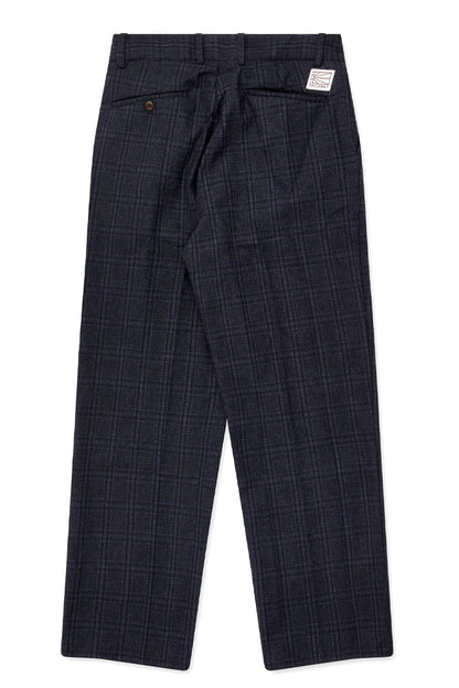 Rassvet (PACCBET) Checked Pleated Woven Pants Navy - BONKERS