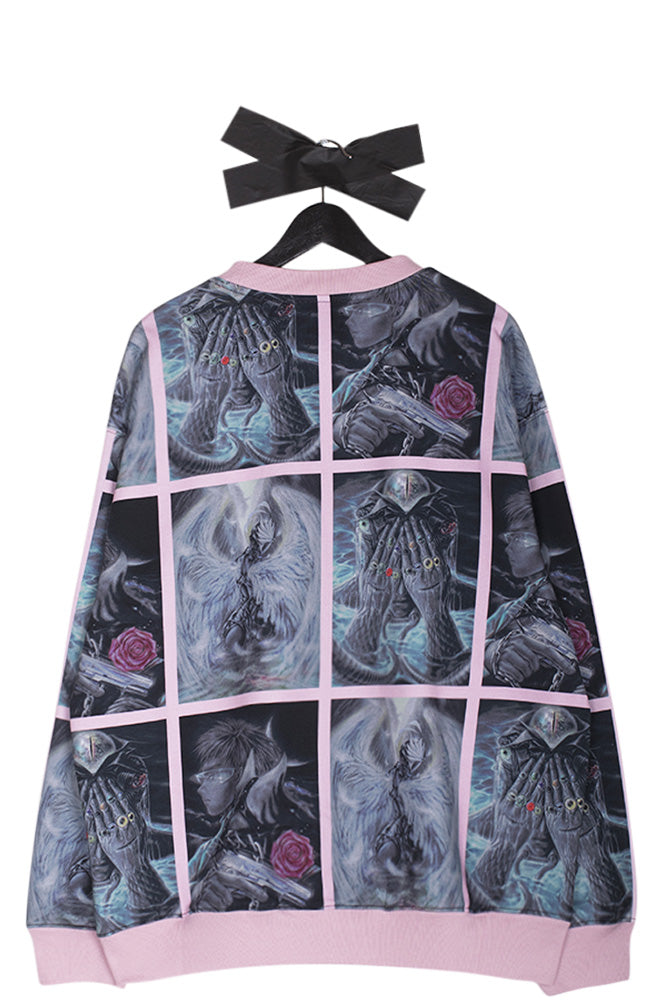 Rassvet (PACCBET) X Dian Liang All Over Print Sweatshirt Pink - BONKERS