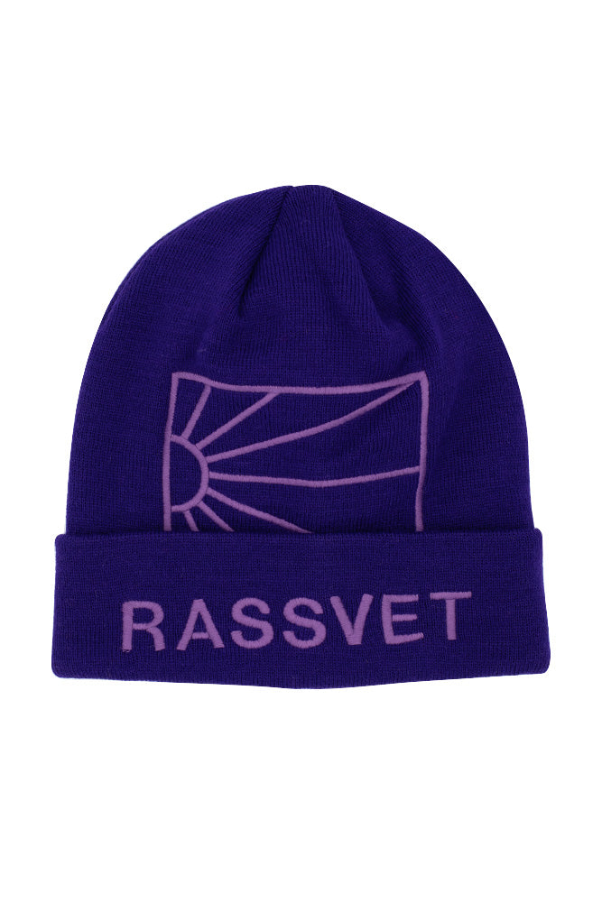 Rassvet (PACCBET) Logo Beanie Knit Purple - BONKERS
