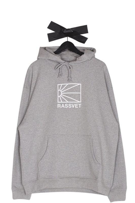 Rassvet (PACCBET) Logo Hoodie Knit Grey Melange - BONKERS