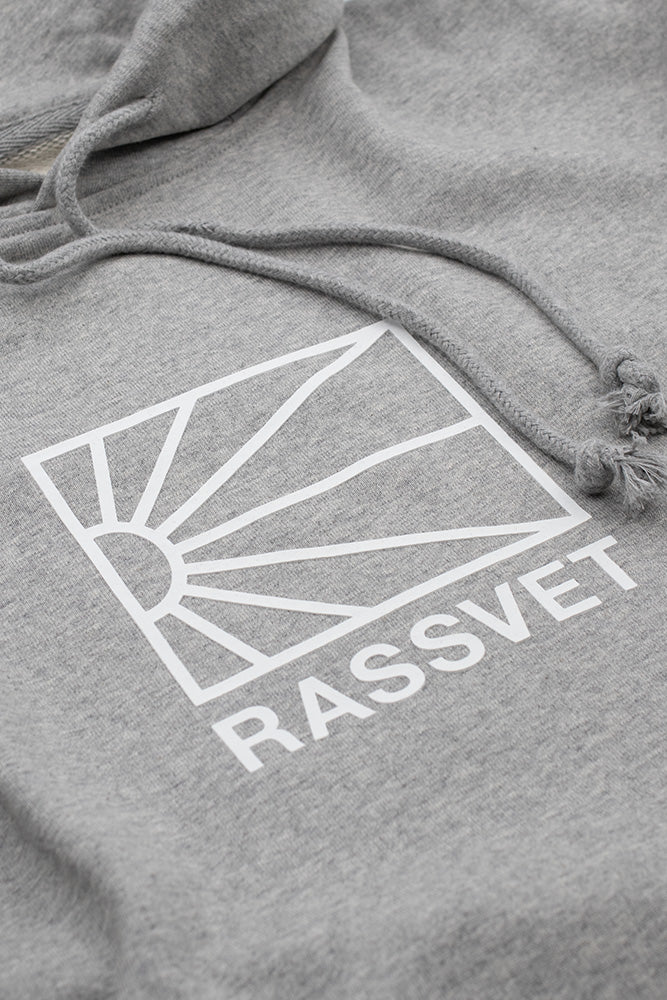 Rassvet (PACCBET) Logo Hoodie Knit Grey Melange - BONKERS