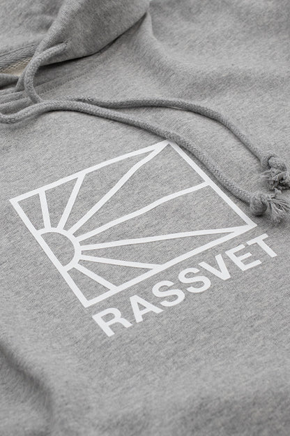 Rassvet (PACCBET) Logo Hoodie Knit Grey Melange - BONKERS