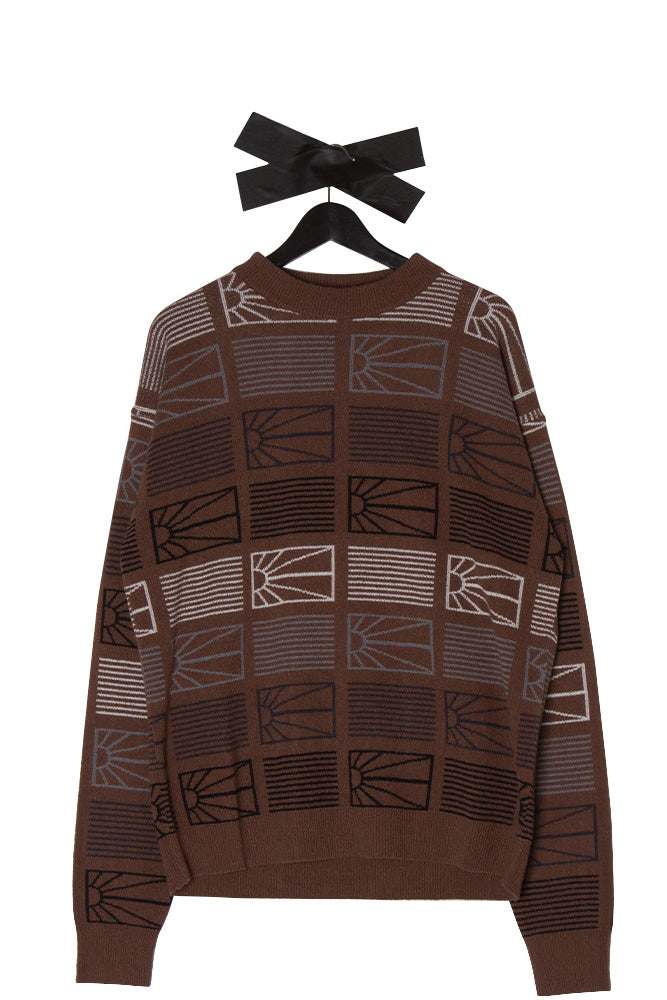 Rassvet (PACCBET) Logo Sweater Knit Brown - BONKERS