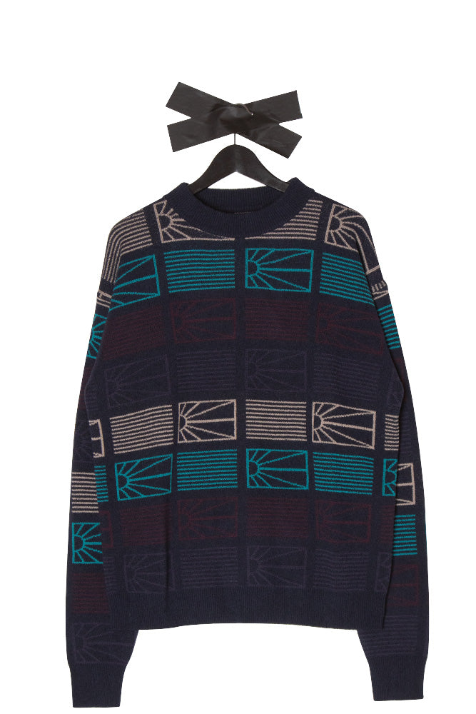 Rassvet (PACCBET) Logo Sweater Knit Navy - BONKERS