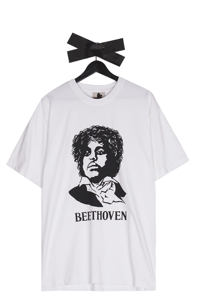 Real Bad Man Beethoven T-Shirt White - BONKERS