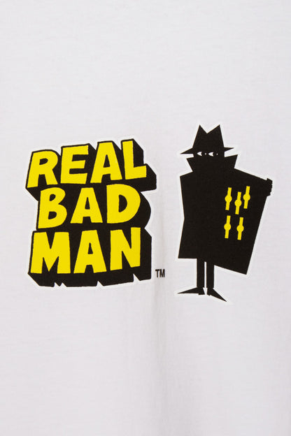 Real Bad Man Double Time T-Shirt White - BONKERS