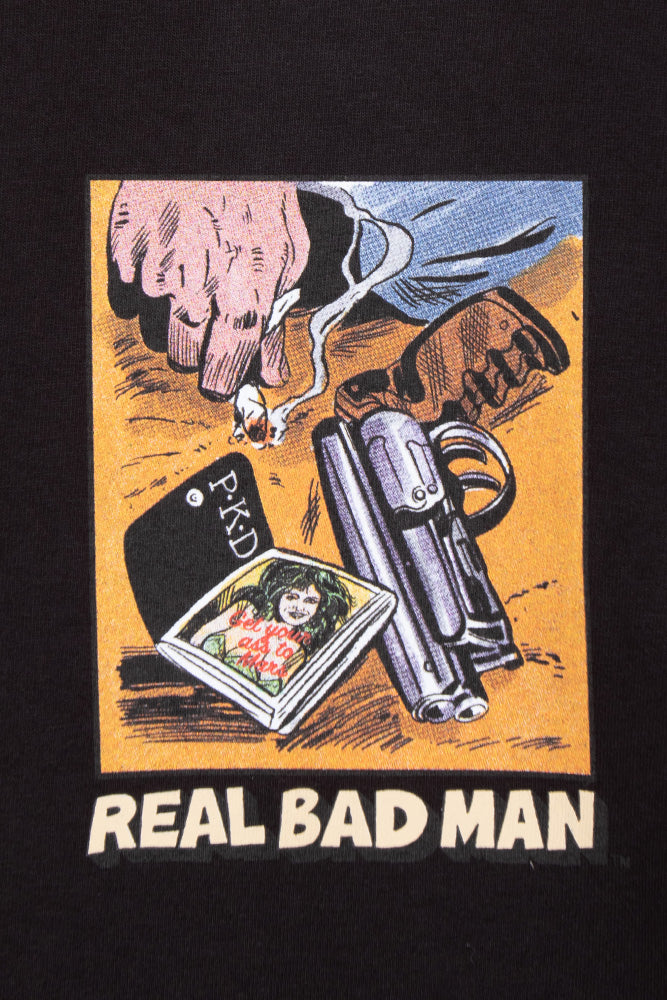 Real Bad Man Get Your Ass 2 Mars T-Shirt Black - BONKERS