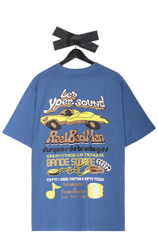 Real Bad Man Les Yper Sound T-Shirt Vallarta Blue - BONKERS