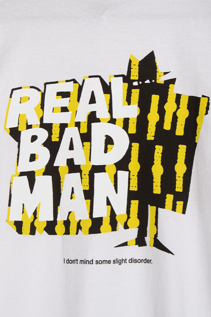 Real Bad Man Logo Vol 10 T-Shirt White - BONKERS