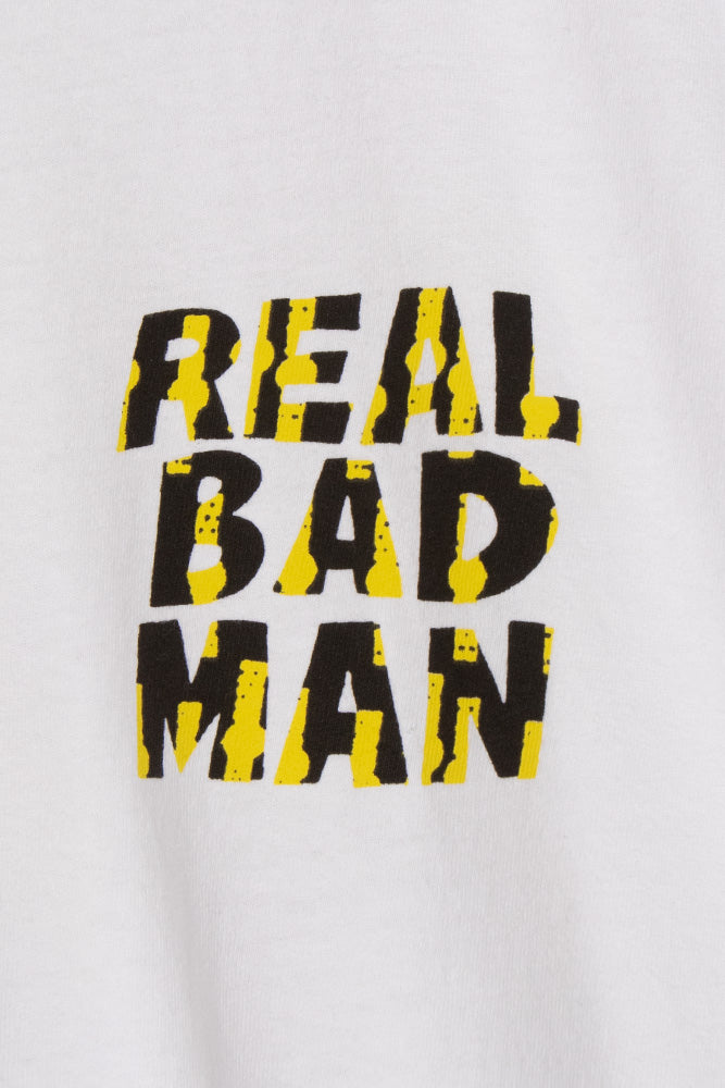 Real Bad Man Logo Vol 10 T-Shirt White - BONKERS