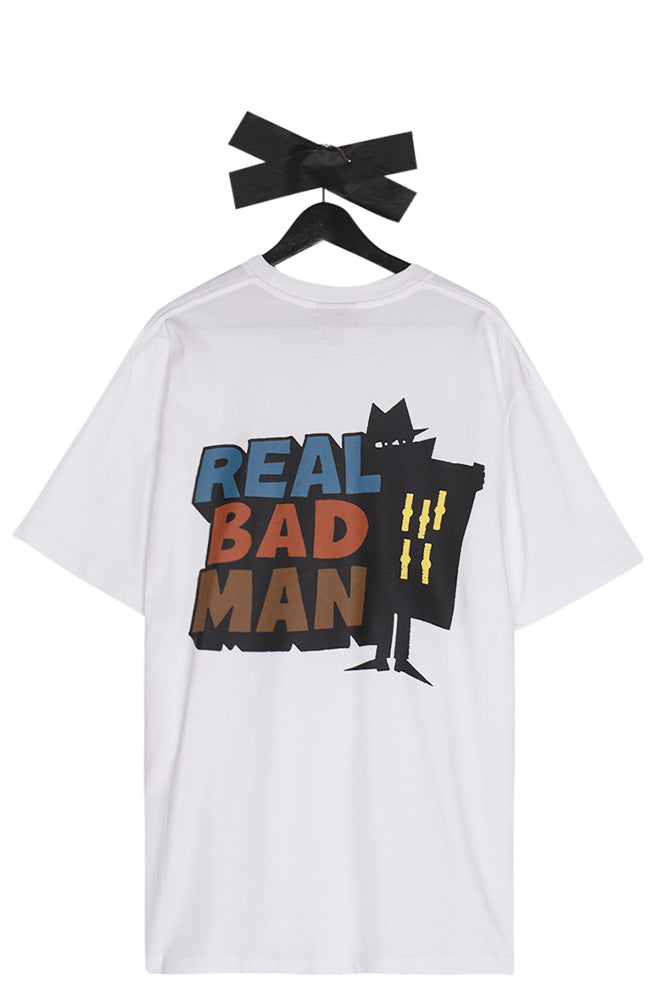 Real Bad Man Logo Vol 12 T-Shirt White - BONKERS