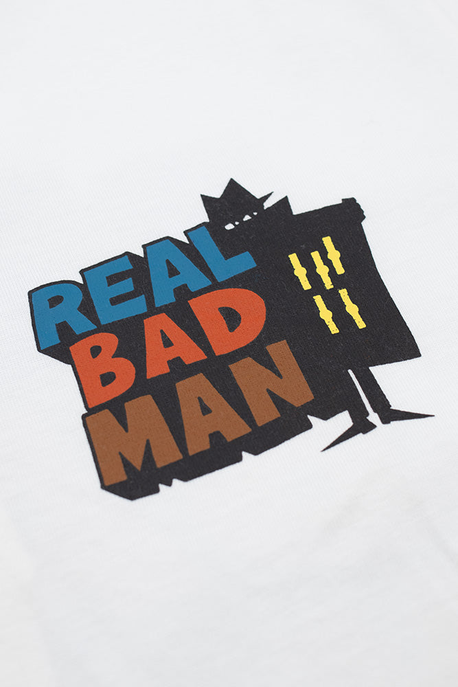 Real Bad Man Logo Vol 12 T-Shirt White - BONKERS