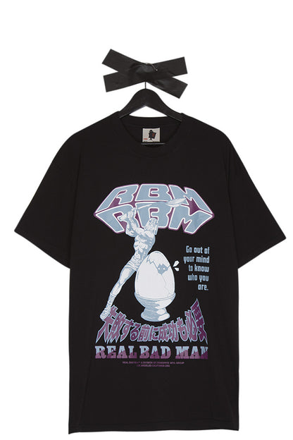 Real Bad Man Out Of Your Mind T-Shirt Black - BONKERS