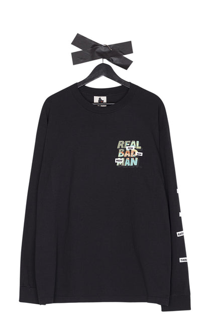 Real Bad Man Piano Man Longsleeve Black - BONKERS